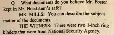 Documents in Vince Foster's safe